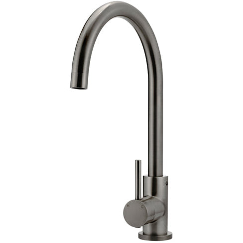 Meir Round Swan Neck Kitchen Mixer Tap Shadow MK03-PVDGM_1