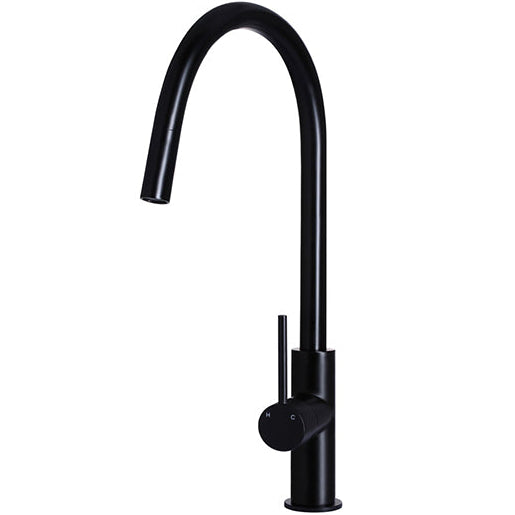 Meir Piccola Pull-Out Single Lever Kitchen Mixer Tap Matt Black MK17_1