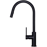 Meir Piccola Pull-Out Single Lever Kitchen Mixer Tap Matt Black MK17_2