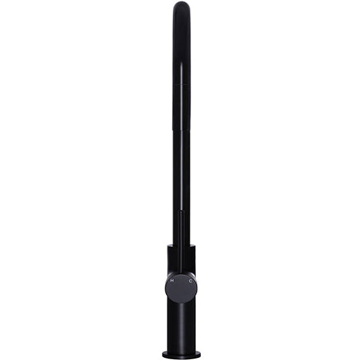 Meir Piccola Pull-Out Single Lever Kitchen Mixer Tap Matt Black MK17_LS3
