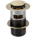 Meir Push Button Click Clack Basin Waste - Slotted Tiger Bronze  MP04-A-PVDBB_2