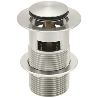 Meir Push Button Click Clack Basin Waste - Slotted Brushed Nickel MP04-A-PVDBN_2