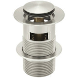 Meir Push Button Click Clack Basin Waste - Slotted Brushed Nickel MP04-A-PVDBN_2