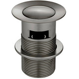 Meir Push Button Click Clack Basin Waste - Slotted Shadow MP04-A-PVDGM_1