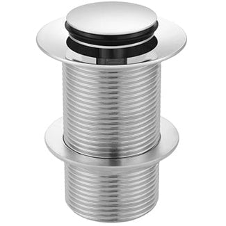 Meir Push Button Click Clack Basin Waste - Unslotted Chrome MP04-B-C_2