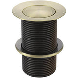 Meir Push Button Click Clack Basin Waste - Unslotted Tiger Bronze MP04-B-PVDBB_1