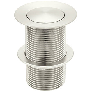 Meir Push Button Click Clack Basin Waste - Unslotted Brushed Nickel MP04-B-PVDBN_1