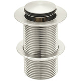 Meir Push Button Click Clack Basin Waste - Unslotted Brushed Nickel MP04-B-PVDBN_2