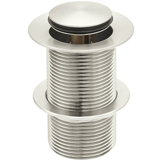 Meir Push Button Click Clack Basin Waste - Unslotted Brushed Nickel MP04-B-PVDBN_2