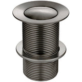 Meir Push Button Click Clack Basin Waste - Unslotted Shadow MP04-B-PVDGM_1