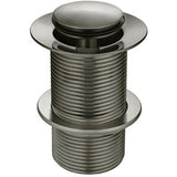 Meir Push Button Click Clack Basin Waste - Unslotted Shadow MP04-B-PVDGM_2