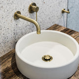 Meir Push Button Click Clack Bath Waste - Unslotted, Without Overflow Tiger Bronze MP04-B40-PVDBB LS1