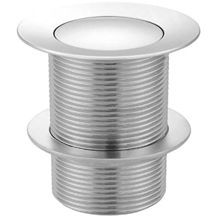 Meir Push Button Click Clack Bath Waste - Unslotted, Without Overflow Chrome MP04-B40-C_1