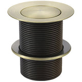 Meir Push Button Click Clack Bath Waste - Unslotted, Without Overflow Tiger Bronze MP04-B40-PVDBB_1