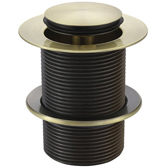 Meir Push Button Click Clack Bath Waste - Unslotted, Without Overflow Tiger Bronze MP04-B40-PVDBB_2