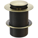 Meir Push Button Click Clack Bath Waste - Unslotted, Without Overflow Tiger Bronze MP04-B40-PVDBB_2