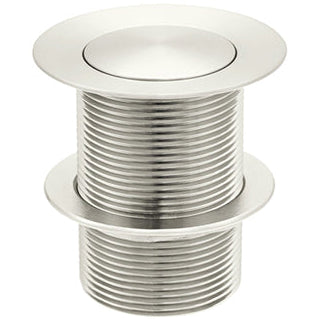 Meir Push Button Click Clack Bath Waste - Unslotted, Without Overflow Brushed Nickel MP04-B40-PVDBN_1
