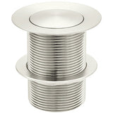 Meir Push Button Click Clack Bath Waste - Unslotted, Without Overflow Brushed Nickel MP04-B40-PVDBN_1
