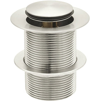 Meir Push Button Click Clack Bath Waste - Unslotted, Without Overflow Brushed Nickel MP04-B40-PVDBN_2