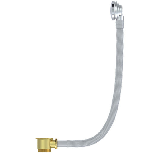 Meir Round Bath Overflow, Waste Required Chrome MP04-O-C_2