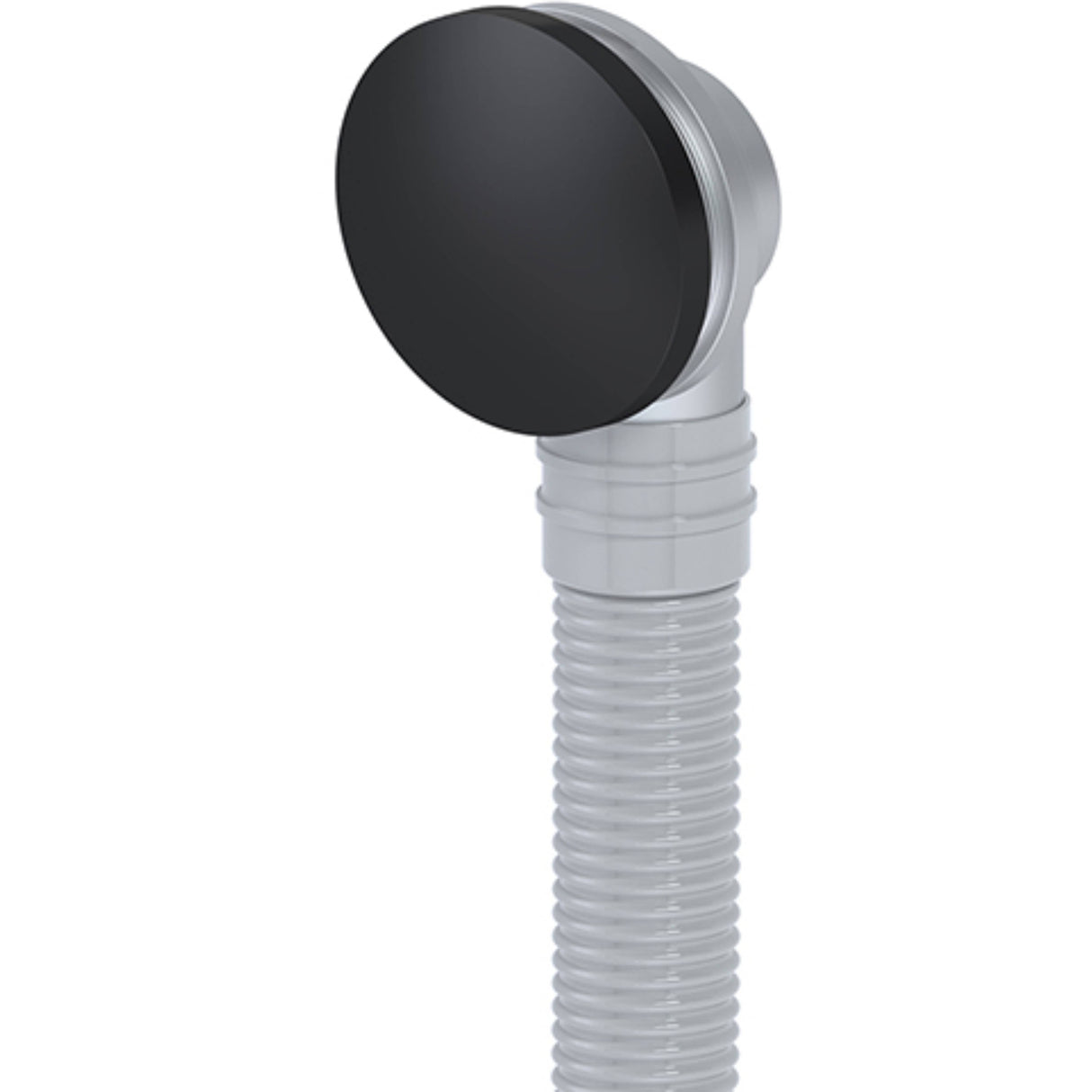 Meir Round Bath Overflow, Waste Required Matt Black MP04-O_1