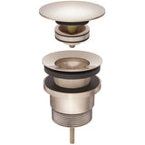 Meir Universal Push Button Basin & Bath Waste - With or Without Overflow Champagne MP04F-UNI-CH_3
