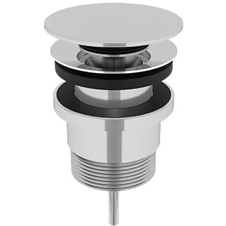 Meir Universal Push Button Basin & Bath Waste - With or Without Overflow Chrome MP04F-UNI-C_1