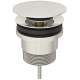 Meir Universal Push Button Basin & Bath Waste - With or Without Overflow Brushed Nickel MP04F-UNI-PVDBN_2