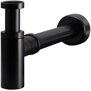 Meir Round Bottle Trap Matt Black MP05-R_2