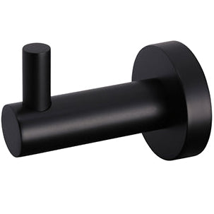 Meir Round Robe Hook Matt Black MR03-R_1
