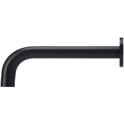 Meir Wall Mounted Bath Spout 200mm Matt Black MS05_2