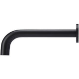 Meir Wall Mounted Bath Spout 200mm Matt Black MS05_2