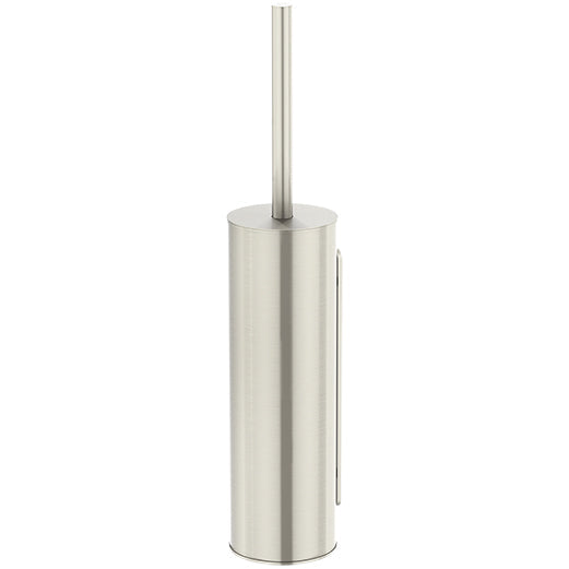 Meir Round Wall Mounted / Floor Standing Toilet Brush & Holder Brushed Nickel MTO02-R-PVDBN_1
