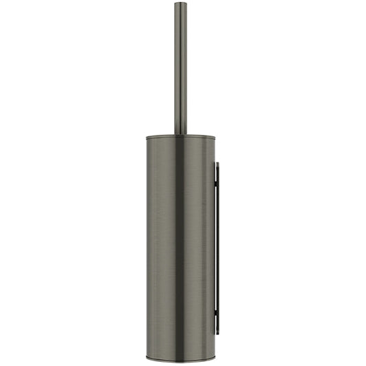 Meir Round Wall Mounted / Floor Standing Toilet Brush & Holder Shadow MTO02-R-PVDGM_2