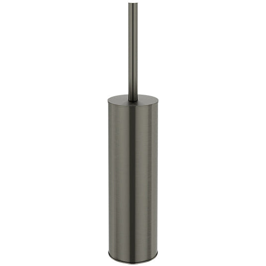 Meir Round Wall Mounted / Floor Standing Toilet Brush & Holder Shadow MTO02-R-PVDGM_3