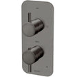 Meir 2 Outlet Thermostatic Concealed Shower Valve With Diverter - Shadow MTV22-SET-PVDGM