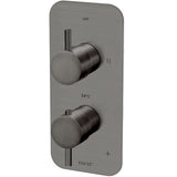 Meir 2 Outlet Thermostatic Concealed Shower Valve With Diverter - Shadow MTV22-SET-PVDGM