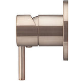 Meir Concealed 1 Outlet Round Single Lever Mixer Valve & Concealed Body, Champagne MW03S-FIN-CH + MW13BDY_2