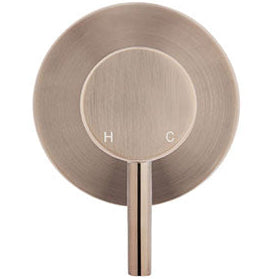 Meir Concealed 1 Outlet Round Single Lever Mixer Valve & Concealed Body, Champagne MW03S-FIN-CH + MW13BDY_3