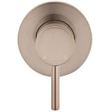 Meir Concealed 1 Outlet Round Single Lever Mixer Valve & Concealed Body, Champagne MW03S-FIN-CH + MW13BDY_4