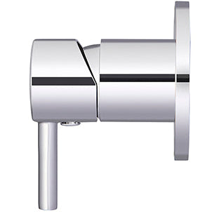 Meir Concealed 1 Outlet Round Single Lever Mixer Valve & Concealed Body, Chrome MW03S-FIN-C + MW13BDY_2