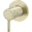 Meir Concealed 1 Outlet Round Single Lever Mixer Valve & Concealed Body, Tiger Bronze MW03S-FIN-PVDBB + MW13BDY_1