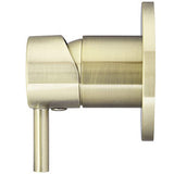 Meir Concealed 1 Outlet Round Single Lever Mixer Valve & Concealed Body, Tiger Bronze MW03S-FIN-PVDBB + MW13BDY_2