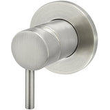 Meir Concealed 1 Outlet Round Single Lever Mixer Valve & Concealed Body, Brushed Nickel MW03S-FIN-PVDBN + MW13BDY_1