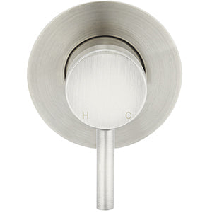 Meir Concealed 1 Outlet Round Single Lever Mixer Valve & Concealed Body, Brushed Nickel MW03S-FIN-PVDBN + MW13BDY_4