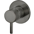 Meir Concealed 1 Outlet Round Single Lever Mixer Valve & Concealed Body, Shadow MW03S-FIN-PVDGM + MW13BDY_1