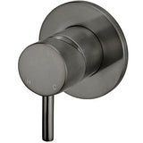 Meir Concealed 1 Outlet Round Single Lever Mixer Valve & Concealed Body, Shadow MW03S-FIN-PVDGM + MW13BDY_1