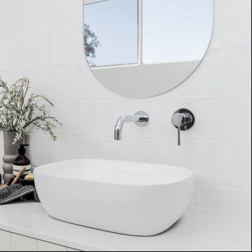 Round Wall Mounted Basin Set Chrome