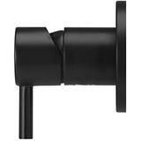 Meir Concealed 1 Outlet Round Single Lever Mixer Valve & Concealed Body, Matt Black MW03S-FIN + MW13BDY_2
