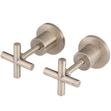 Twin Cross Handles For Wall Mounted Valves - Champagne MW08JL-CH_1